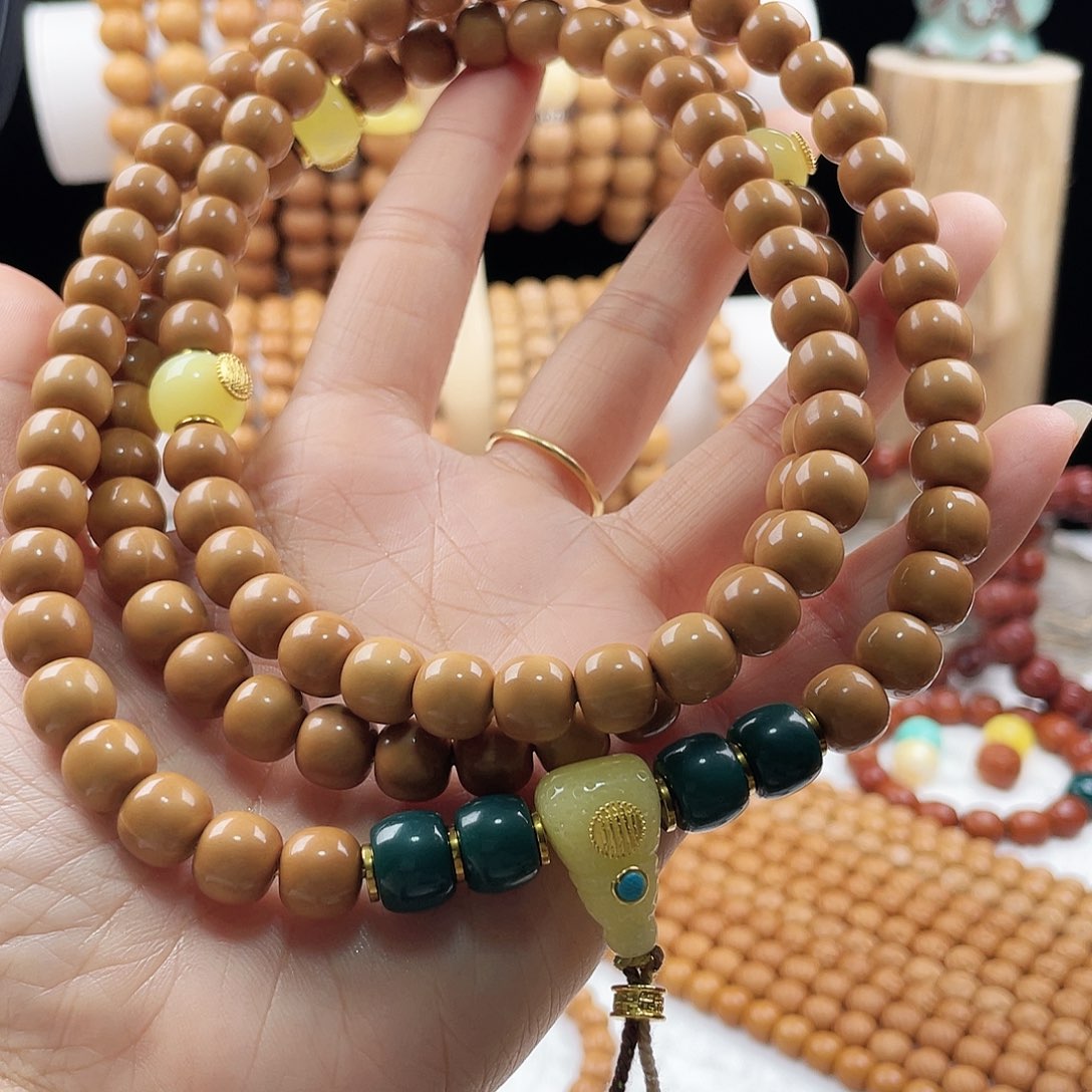 夏***夜猴头核桃吊坠108串