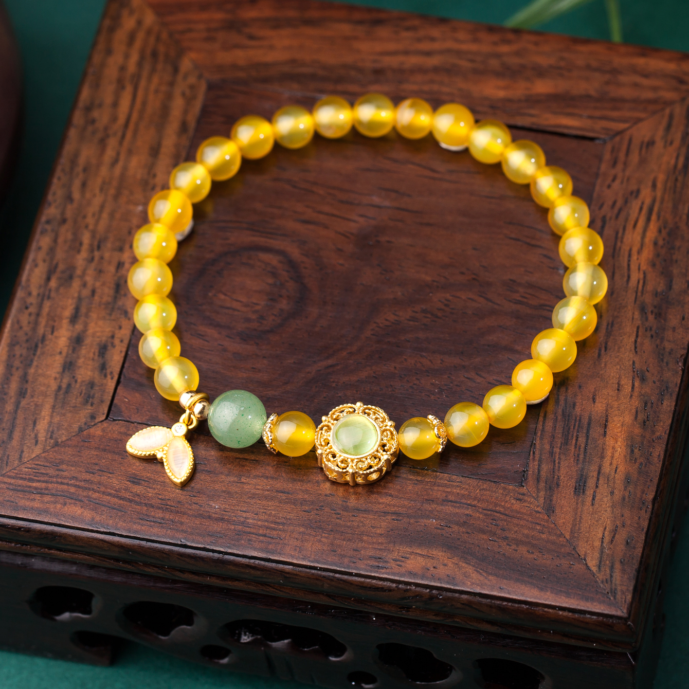 黄玛瑙手串多样性发-023