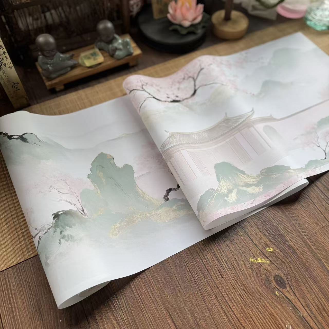 9.25【绢布】古风【绢布桃花坞长卷】小楷行草书五体皆宜宣纸