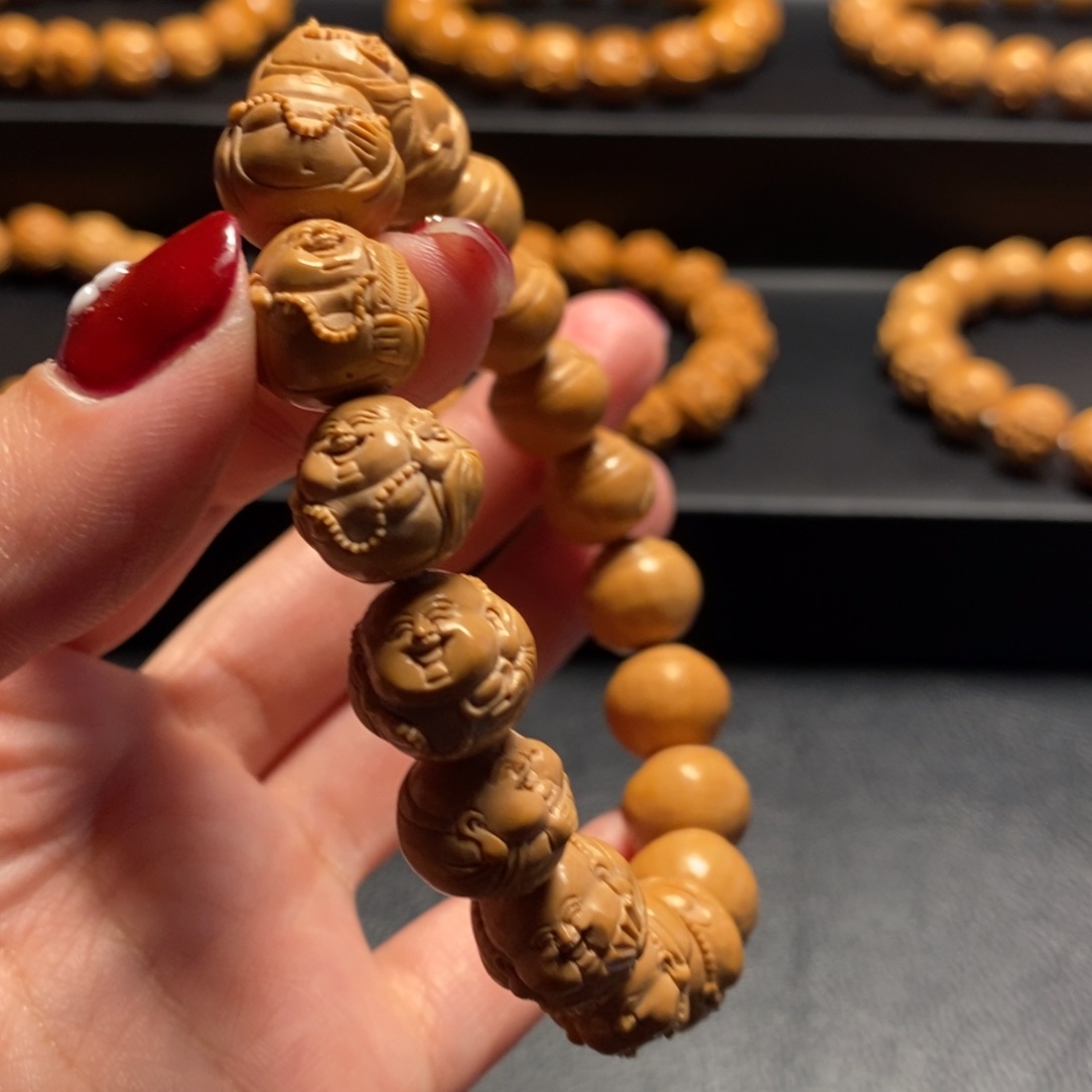 猴头核桃手串M**陈大肚弥勒