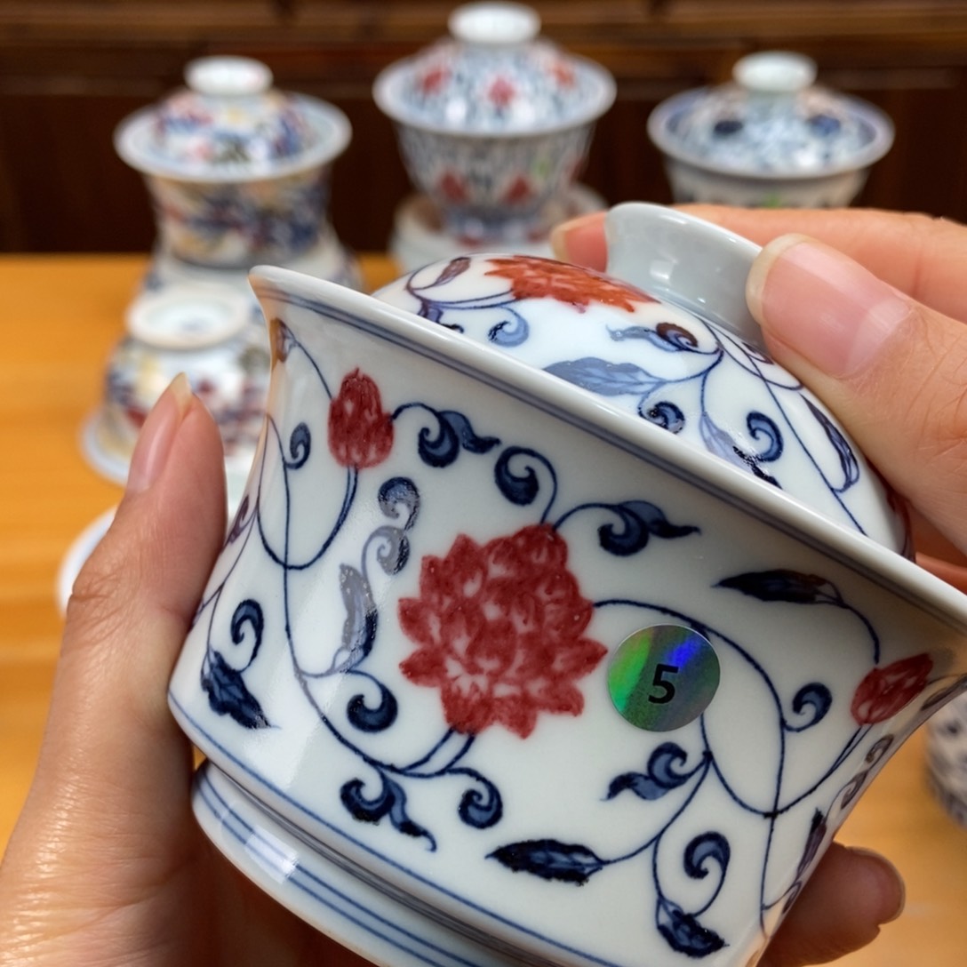 手绘现代茶具非古董