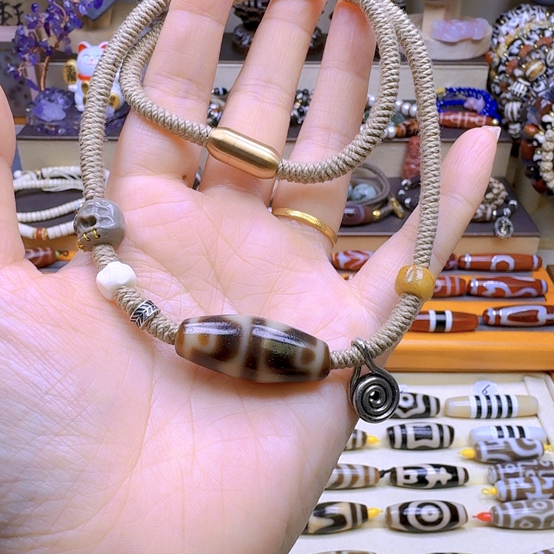 玛瑙/玉髓合金颈饰