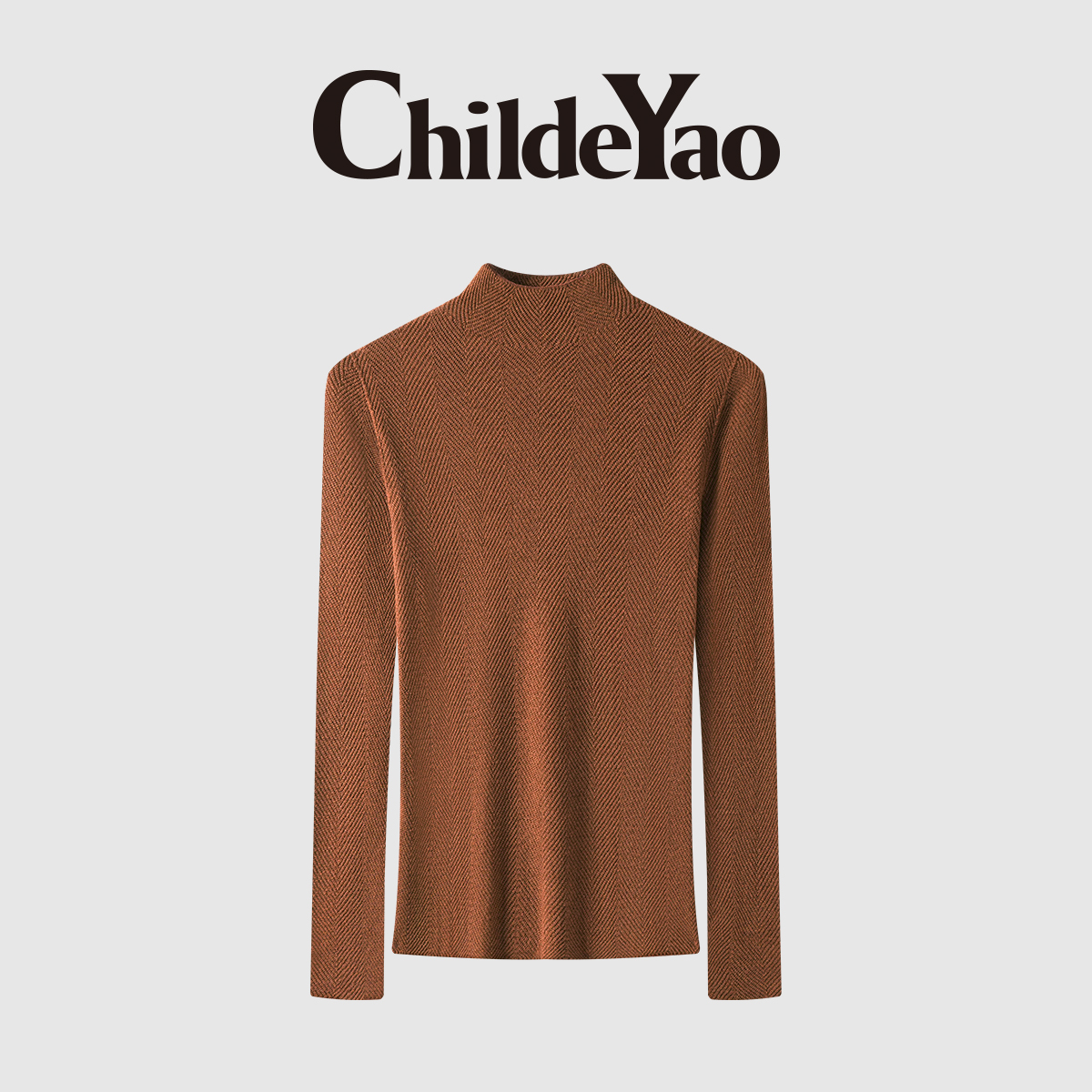 100%绵羊毛针织亲肤保暖半高领修身羊毛衫女CYC59503