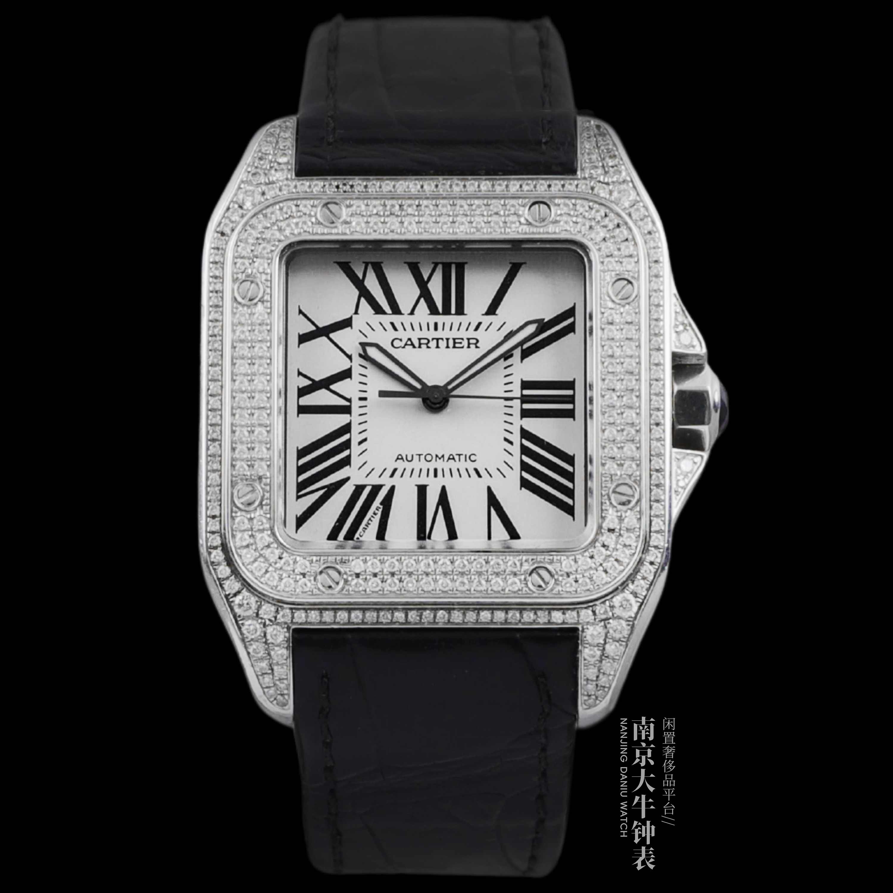 99新 Cartier/卡地亚 大牛/二手单表/W20073X8后改大号/山度士
