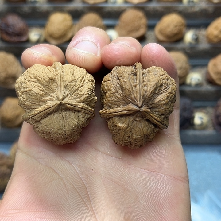 文玩核桃把件20号老树三楞38尺