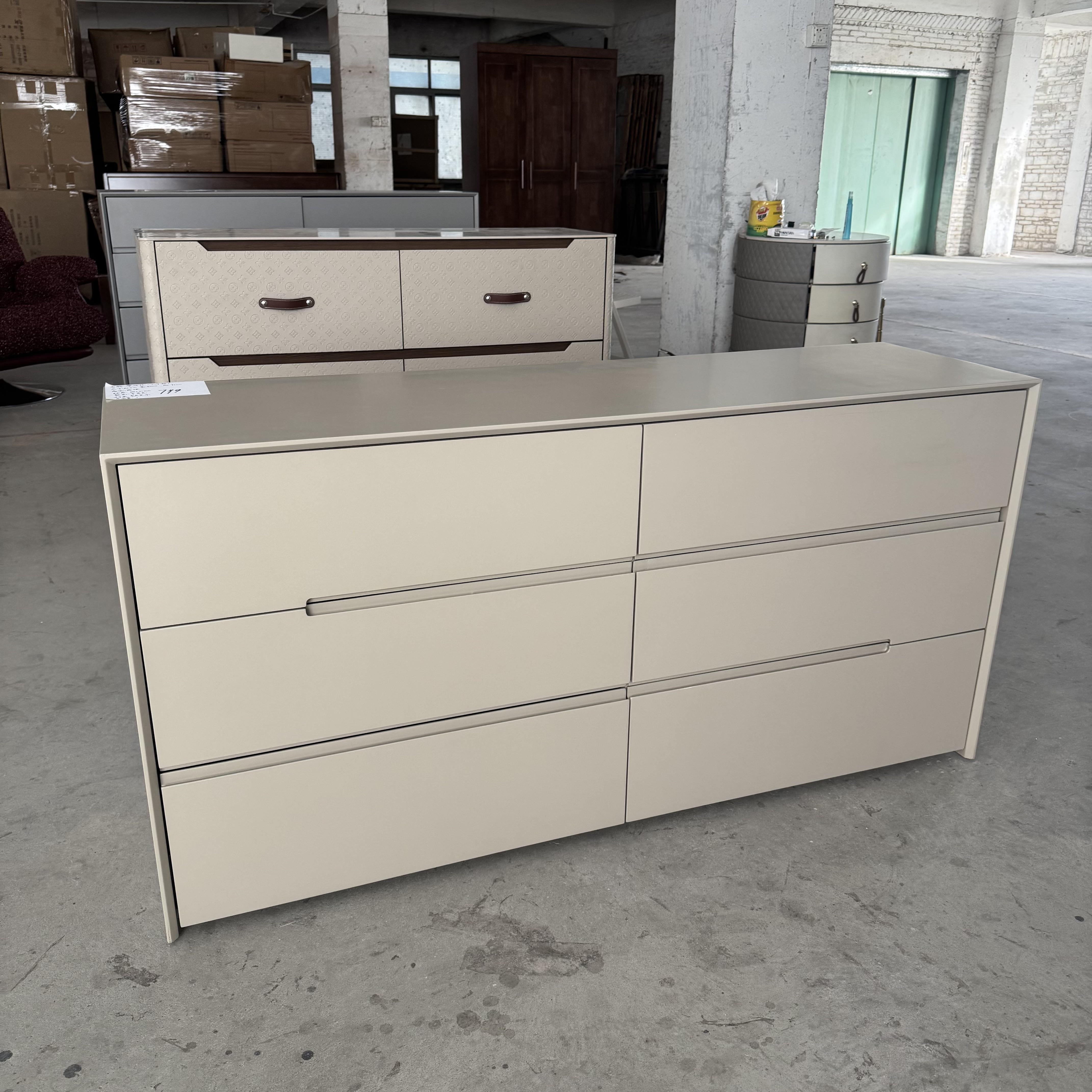 实木六斗柜客厅靠墙实木奶油风储物柜简约现代轻奢卧室床尾收纳柜