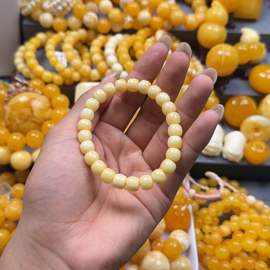 未镶嵌蜜蜡珠宝奇石9mm