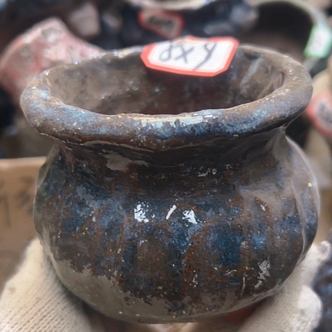 红陶粗陶花盆手工