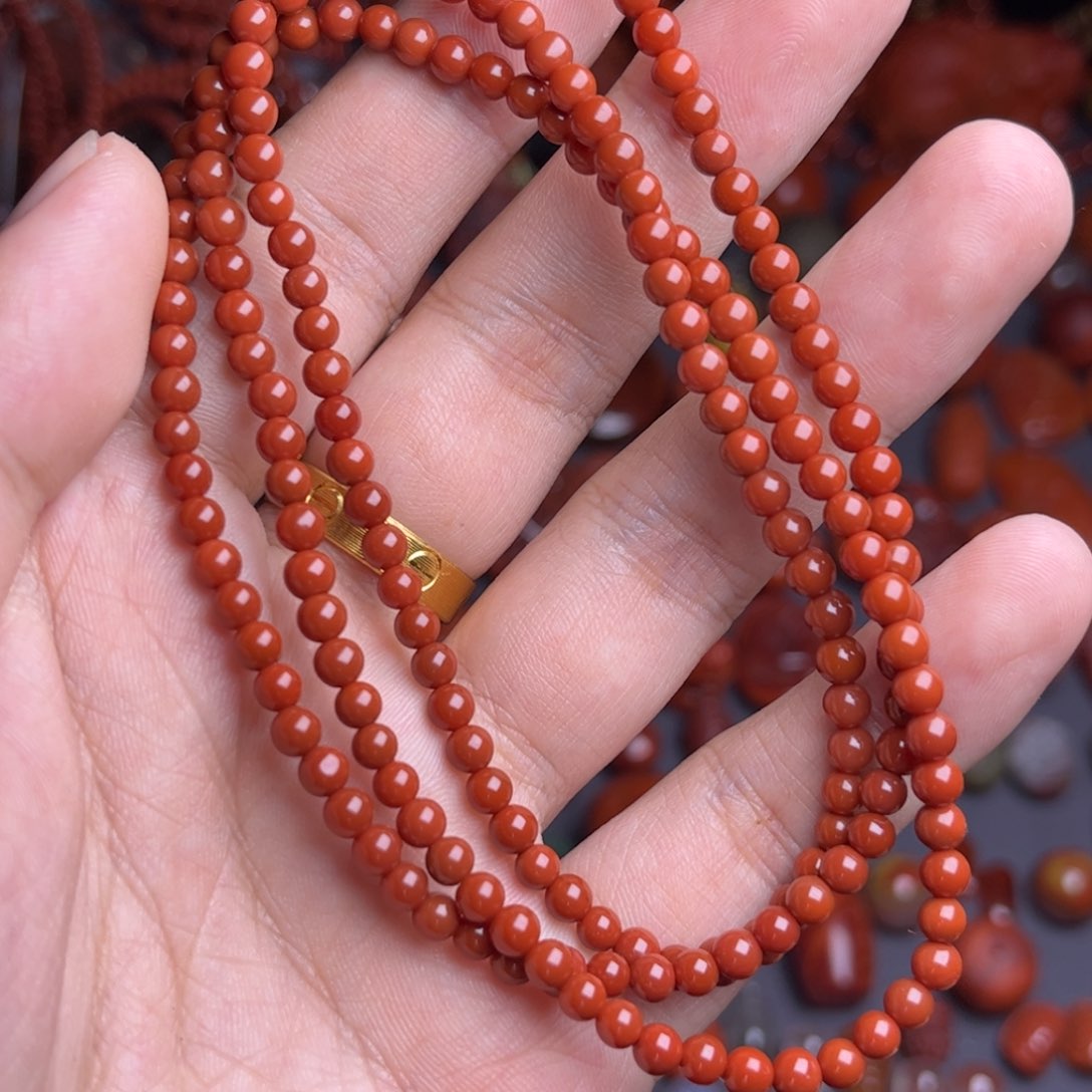 南红玛瑙手链未镶嵌