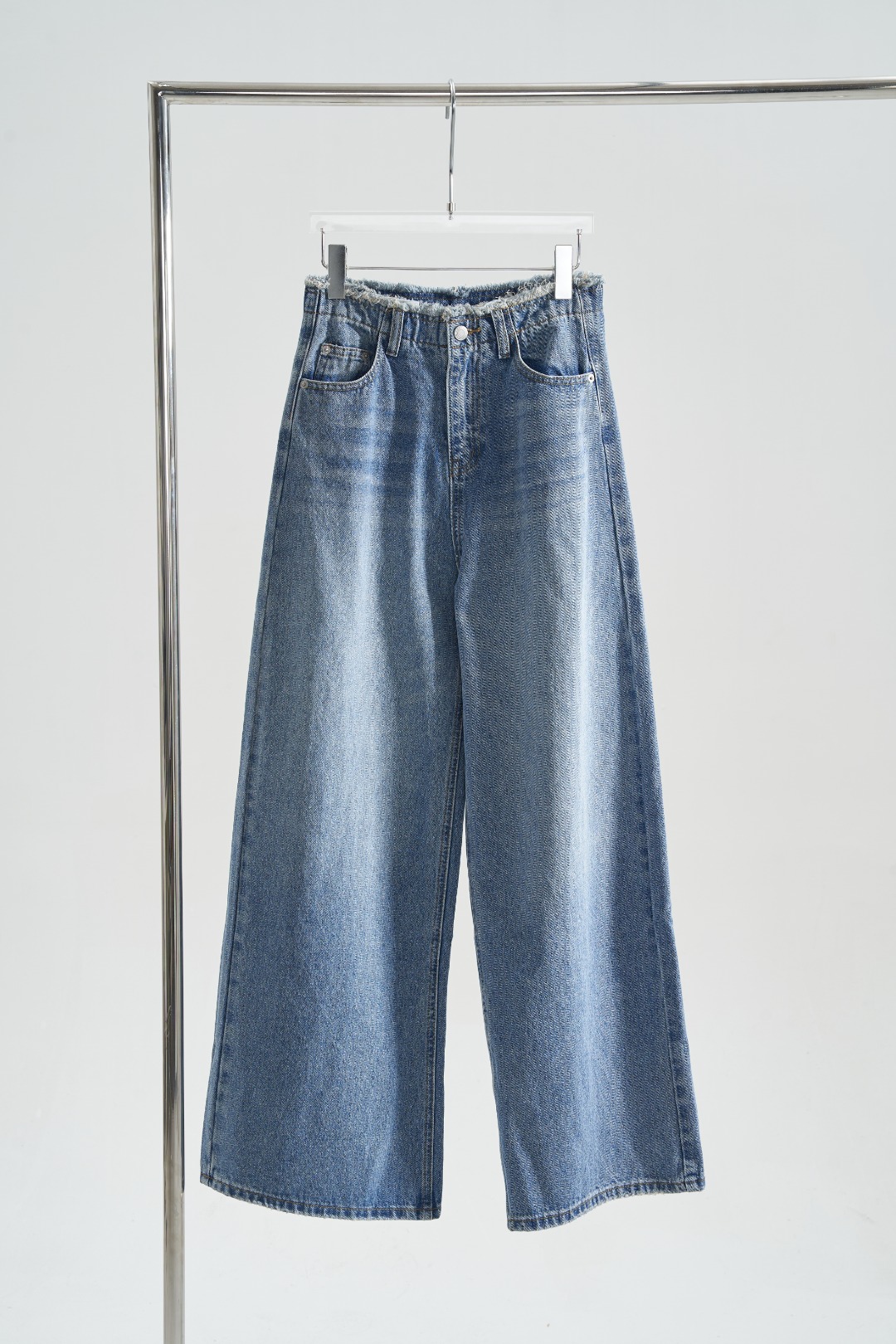 HTT小众设计感水洗牛仔裤5205126