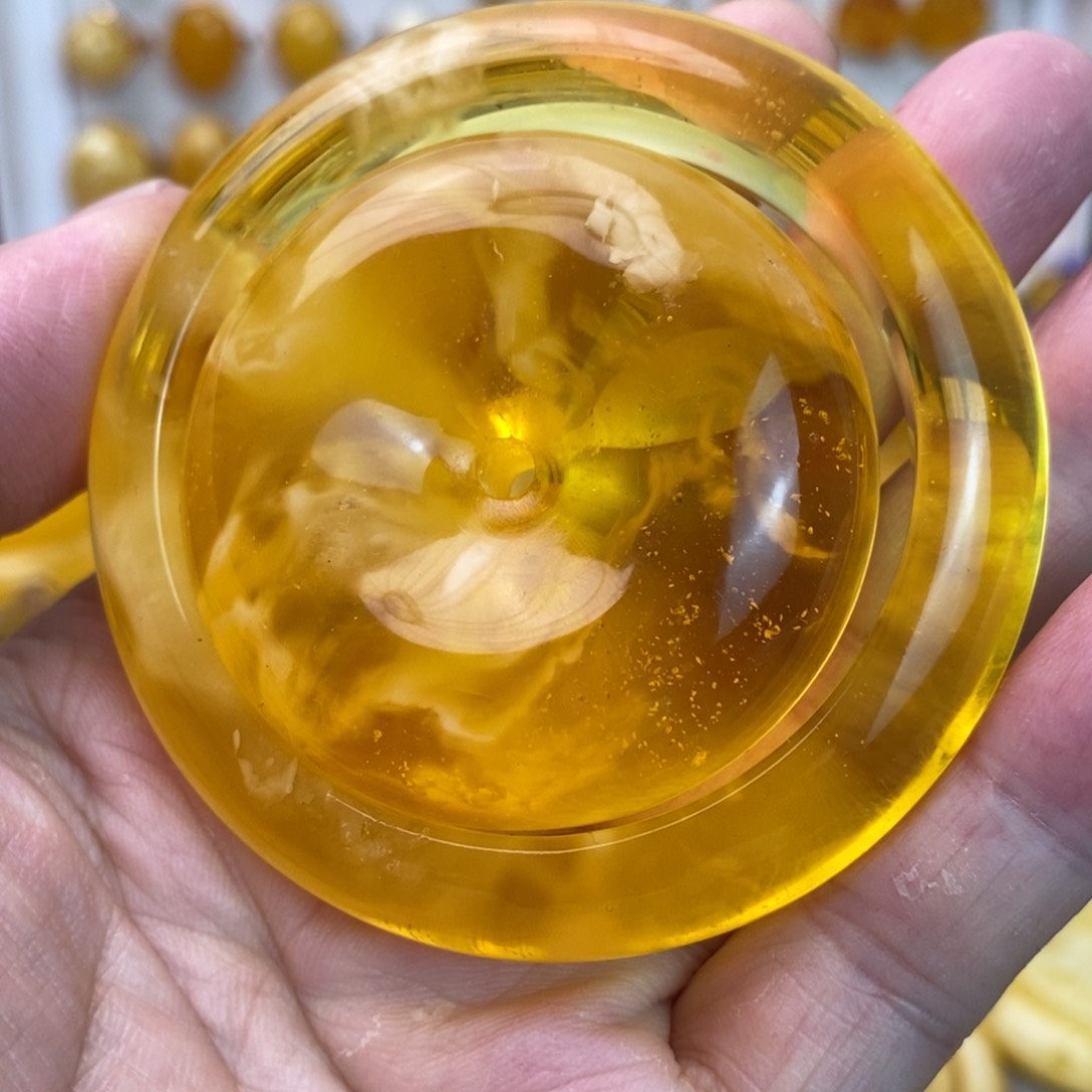 琥珀未镶嵌手镯蜜蜡手镯