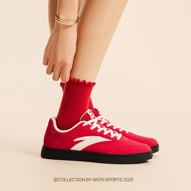 【关晓彤同款】安踏活力鞋经典薄底低帮板鞋情侣撞色潮流百搭运动鞋