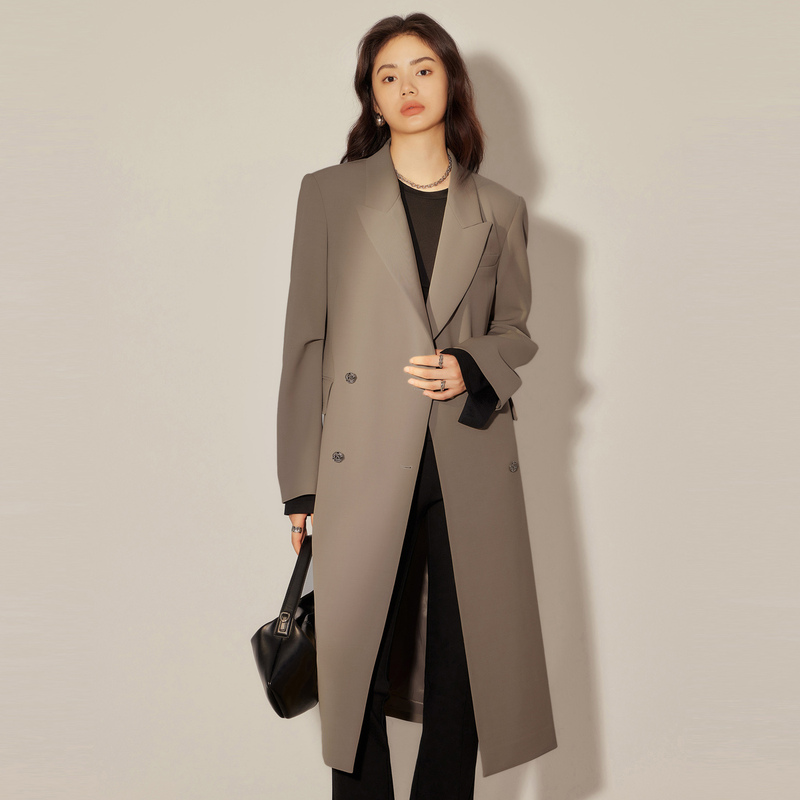 LY/荷比俪新款小众设计师廓形长西装外套HDD32520041
