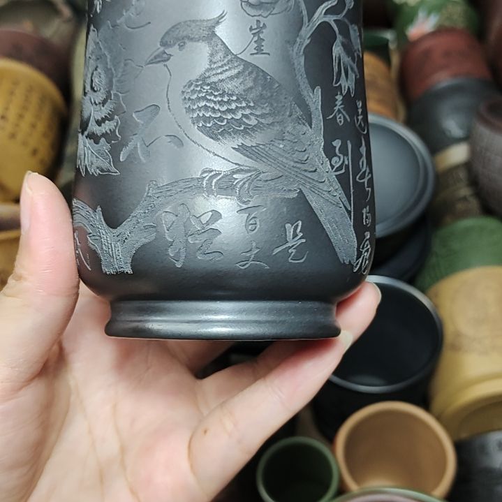 茶杯紫砂宜兴紫砂原矿正品