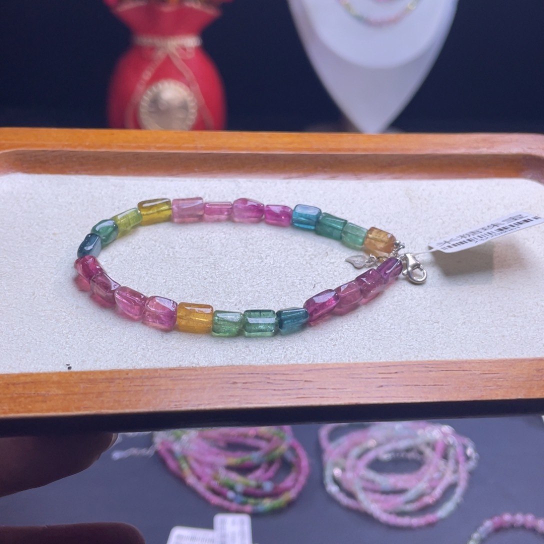 手串未镶嵌碧玺A7碧玺手链