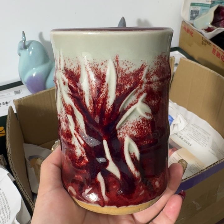 摆件陶郑家钧窑摆件