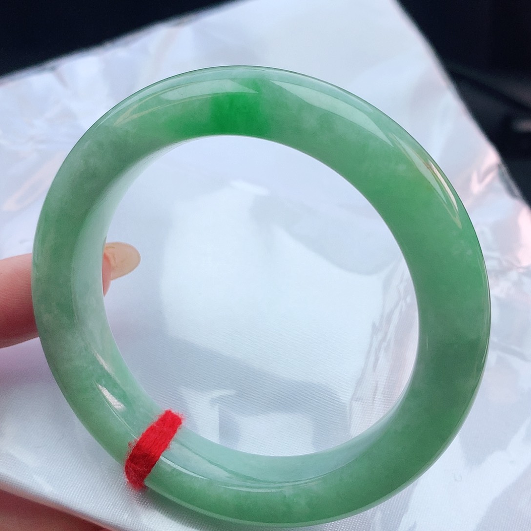 翡翠手镯未镶嵌55圈口882323