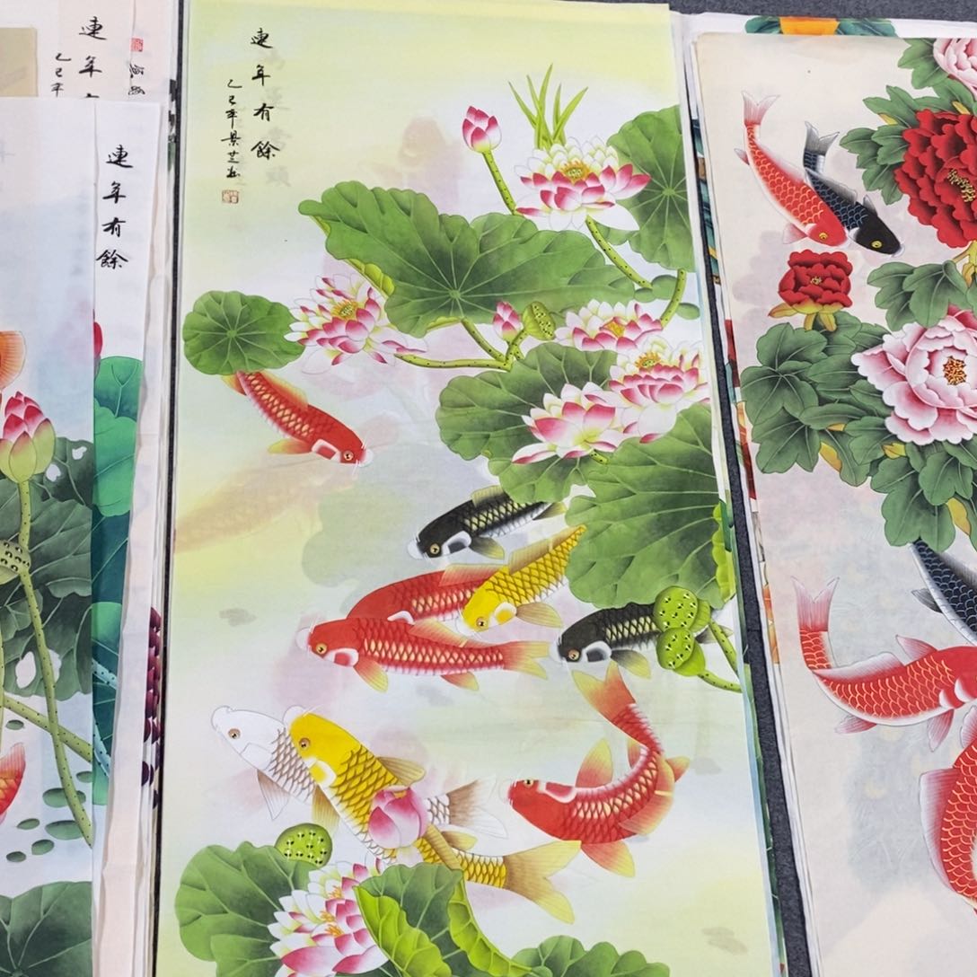 国画?*潮尺寸140✖️70四尺工笔手绘画