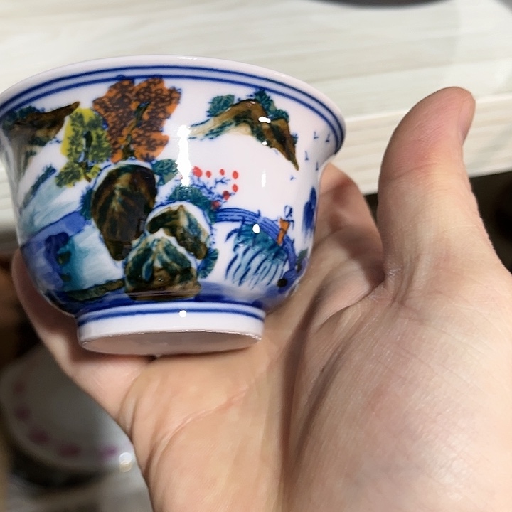 瓷片景德镇陶瓷杯子。