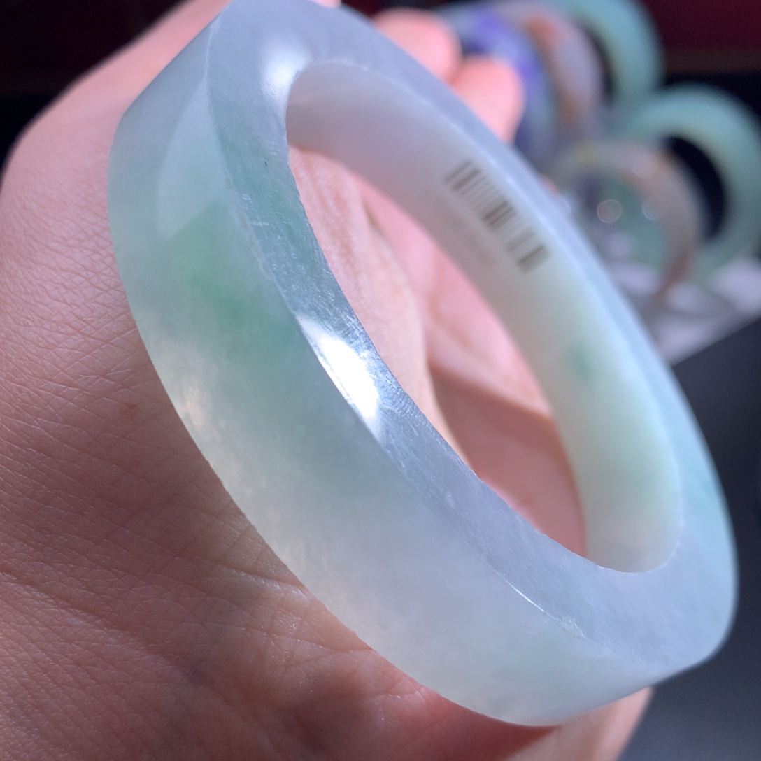 未镶嵌翡翠手镯定制翡翠  冰种手镯