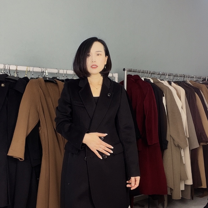 双面呢大衣西装XL