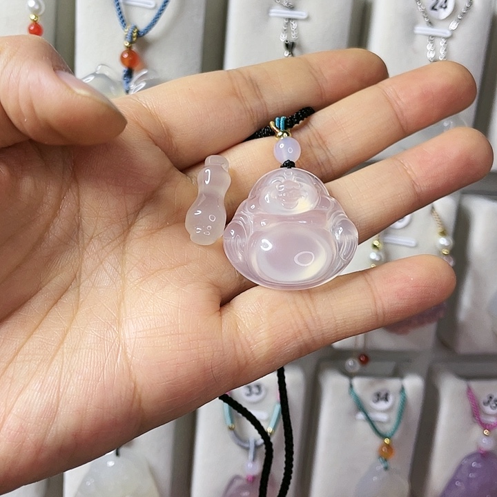 玛瑙/玉髓颈饰合金幸****。