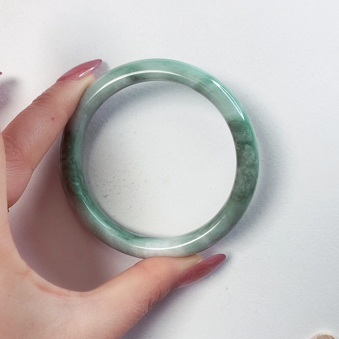 蓝田玉（蛇纹石化大理石玉）手镯未镶嵌