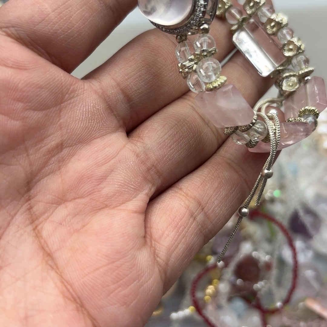 毛****手链银S925镶嵌水晶