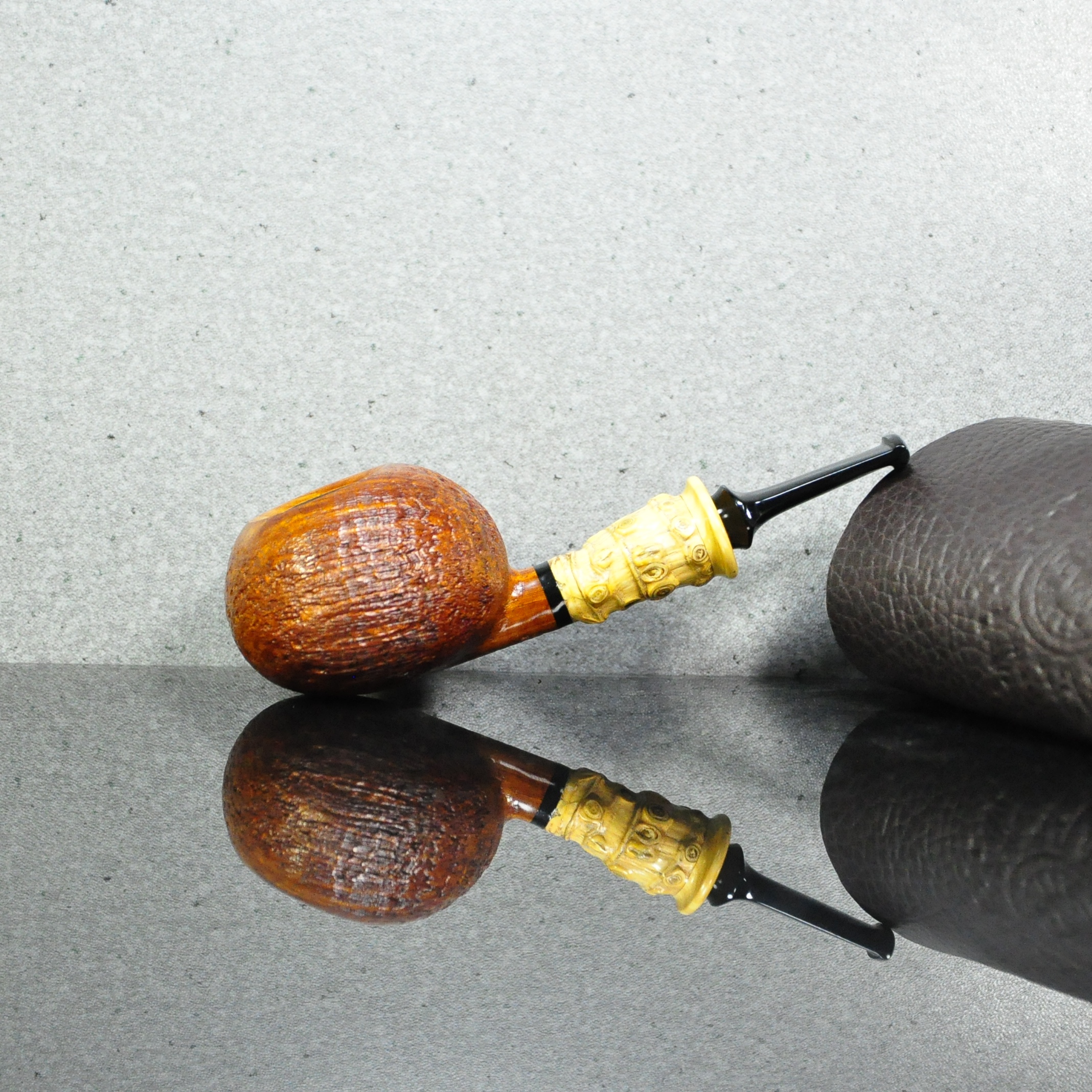 俄罗斯Doctor's烟斗医生自由式竹节喷砂苹果单闪电3㎜竹鞭包邮款