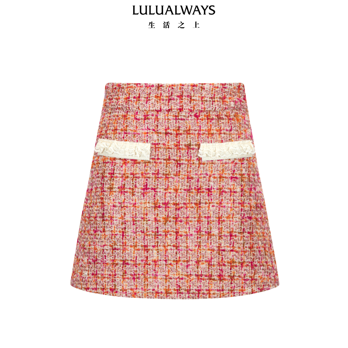 LULUALWAYS25法式蕾丝新款半身裙