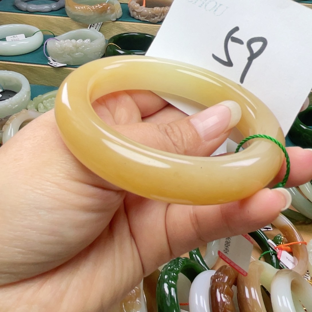 未镶嵌手镯和田玉圈口58