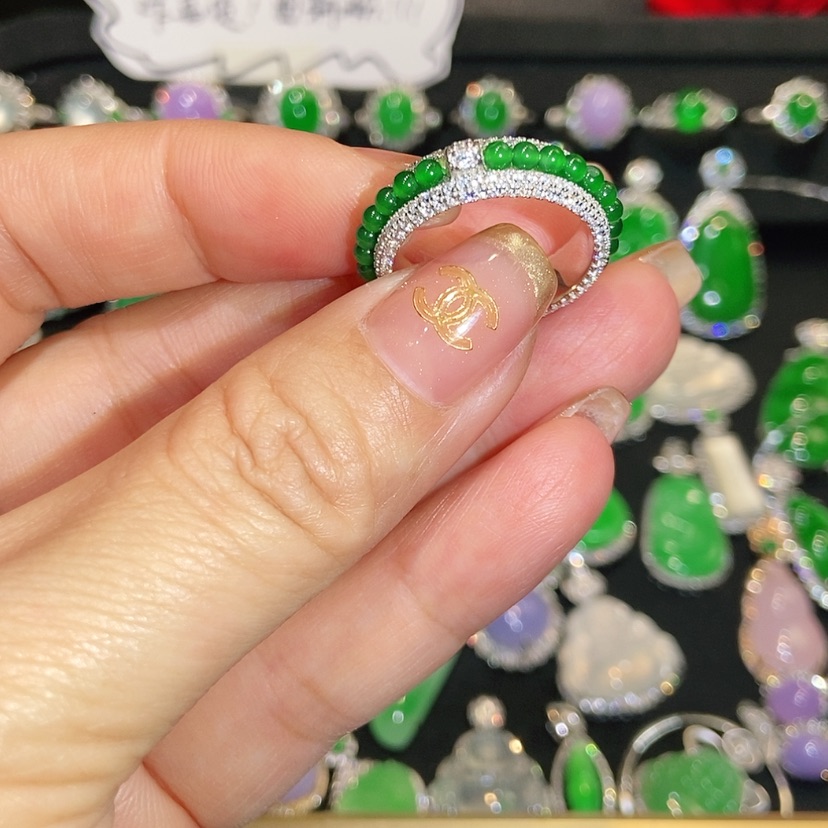 【闪购商品】翡翠戒指未镶嵌天然翡翠