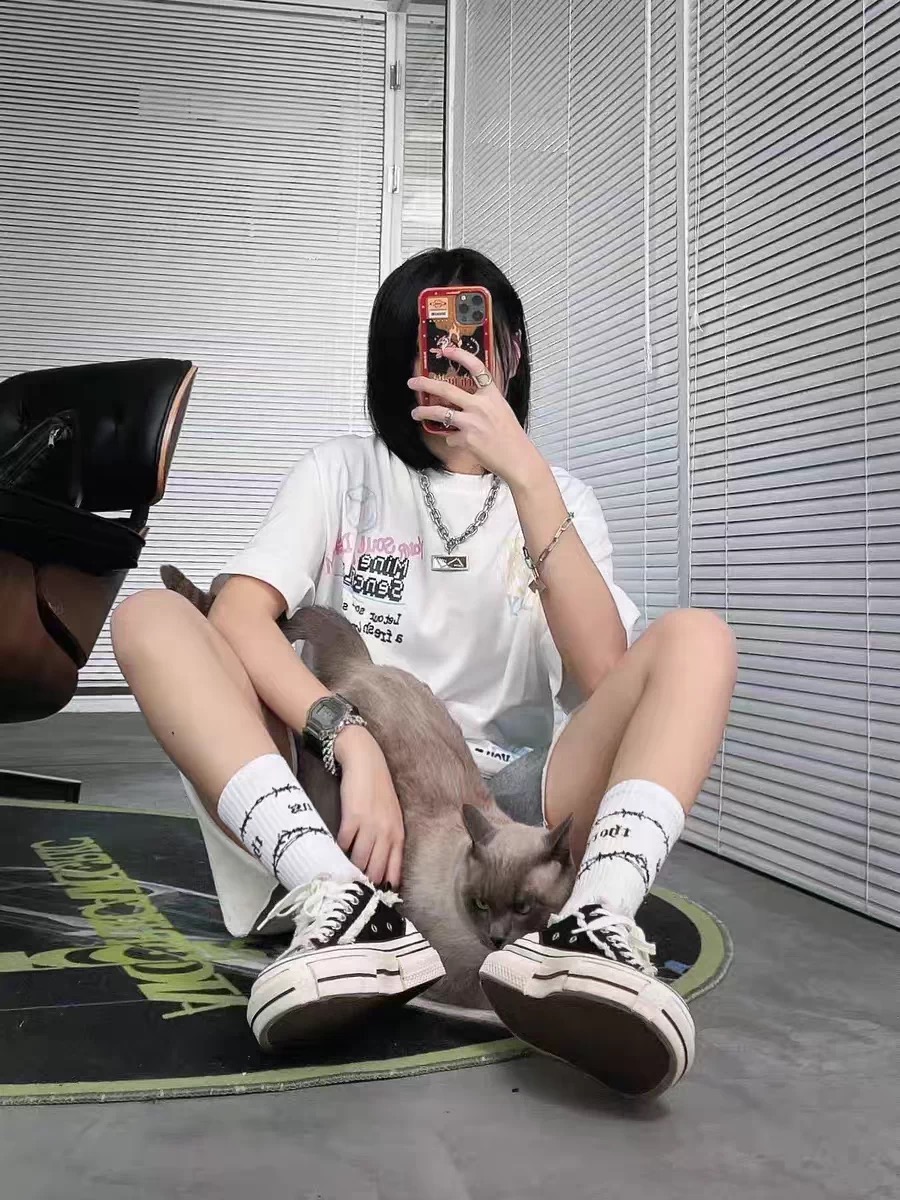 明星豪哥同款乞丐帆布鞋厚底休闲帆布鞋AD8