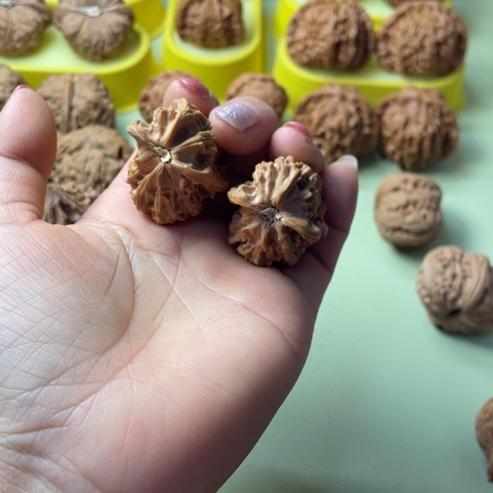 半****手把件原树核桃小鸟