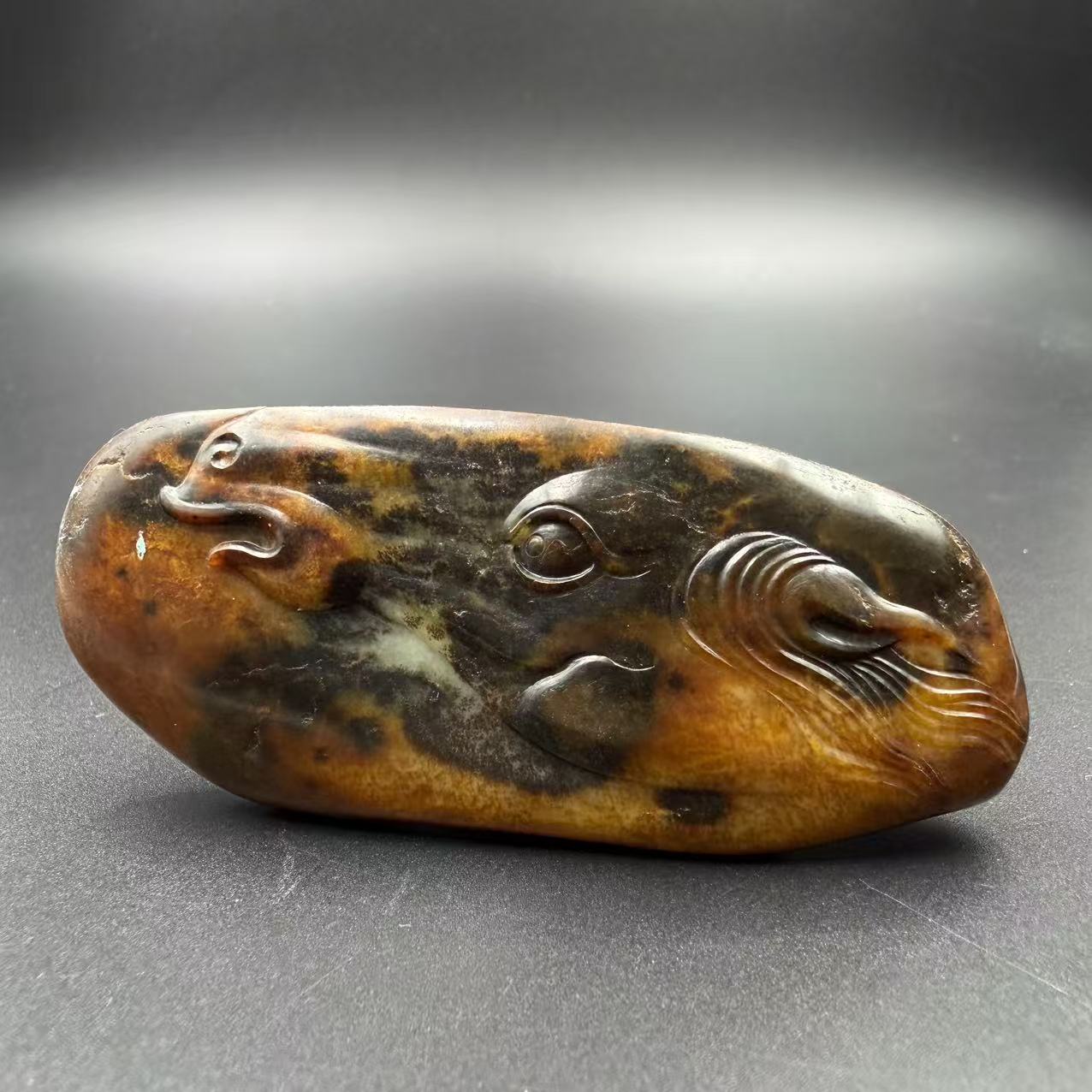 GWC-1119晚014岫玉手把件