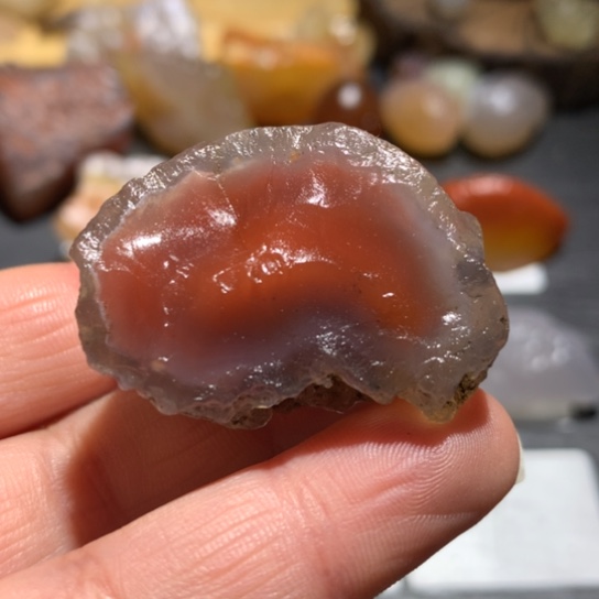 玛瑙/玉髓珠宝奇石未镶嵌西瓜