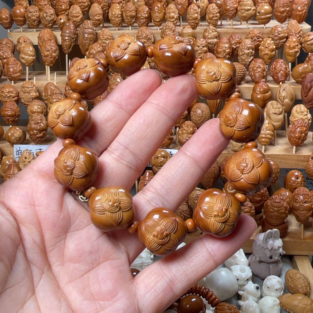 橄榄核手串/手链1.9大柿子