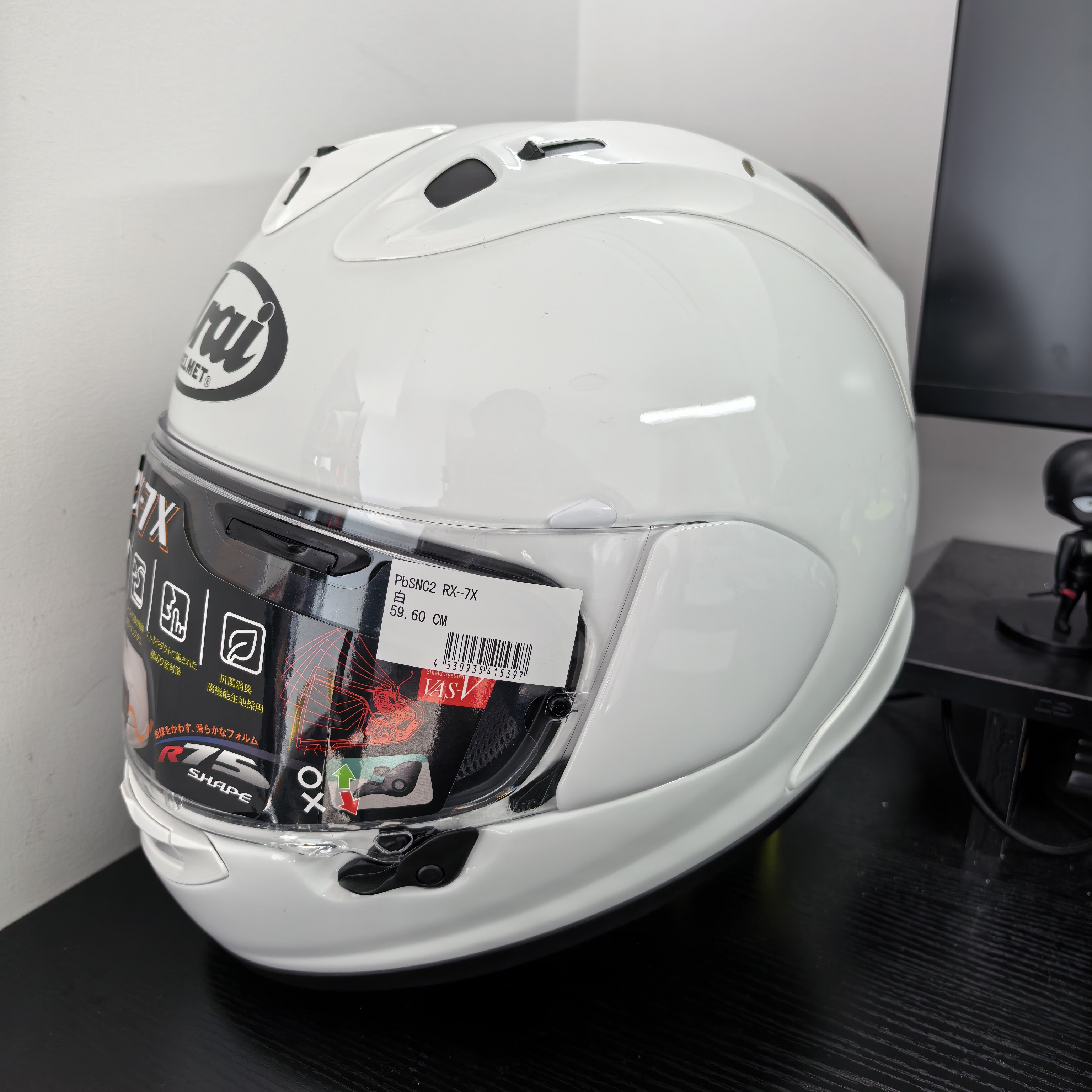 arai RX7X 亮白 L码 25出厂 头盔男女通用
