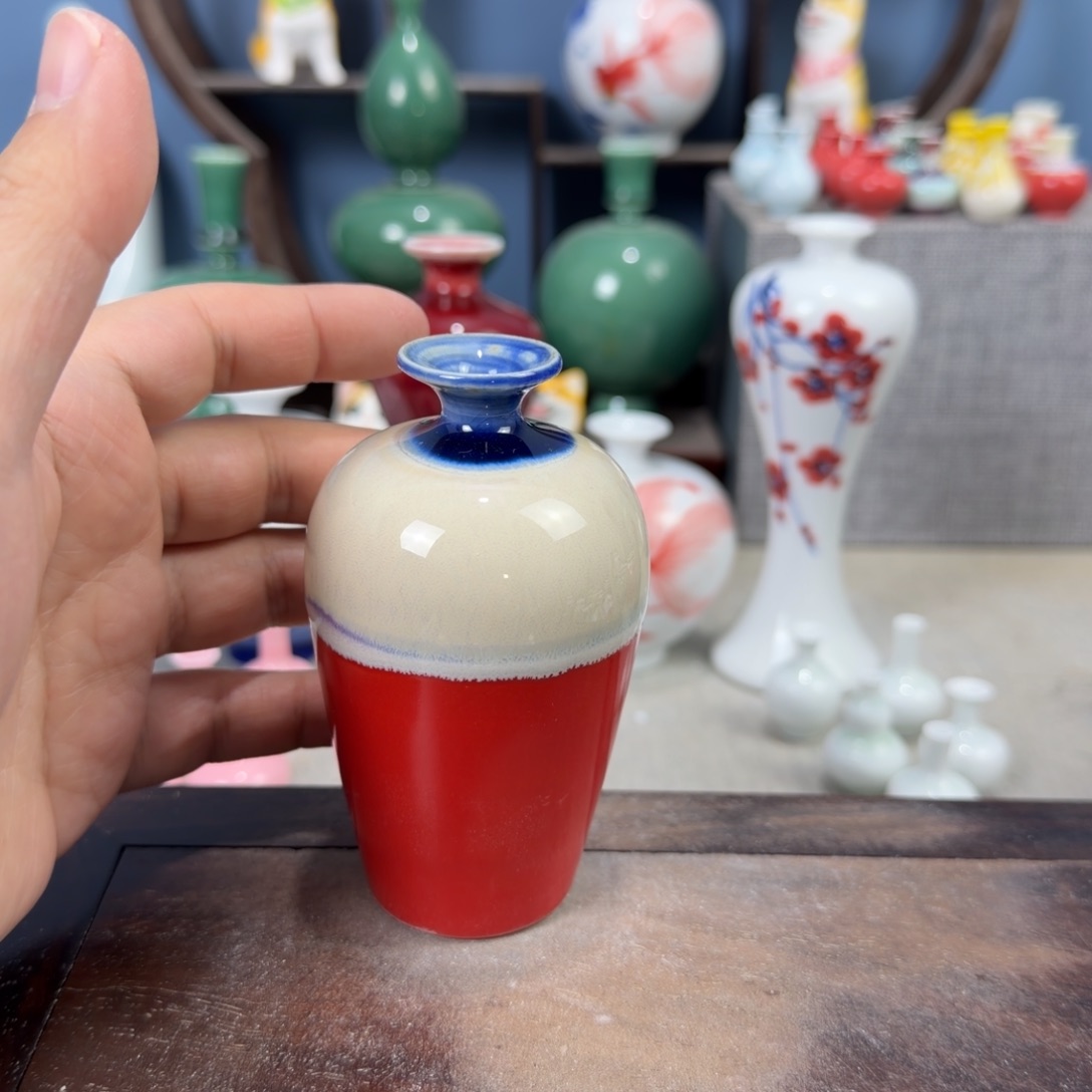 陶瓷手工小花器摆件