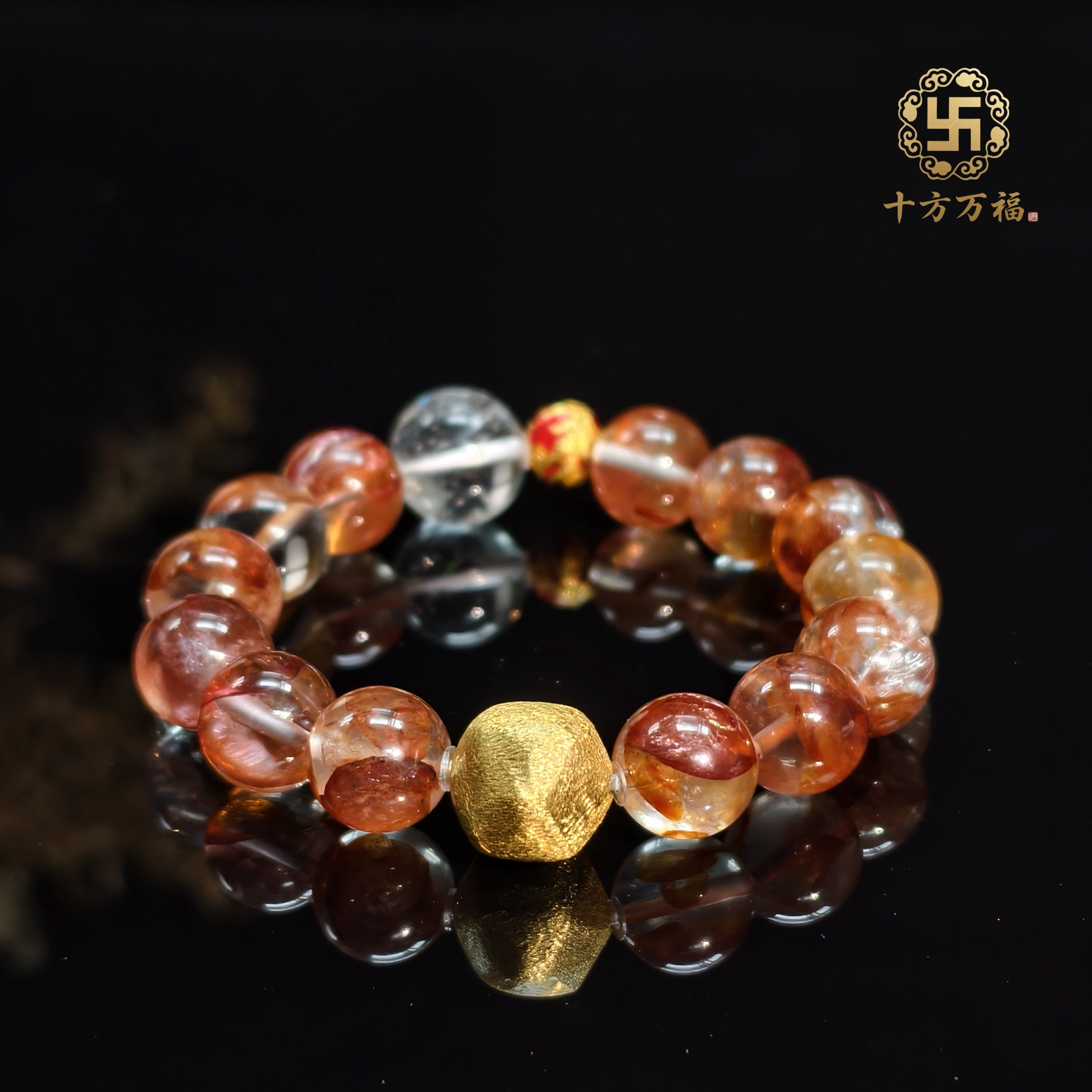 【凤凰涅槃】红胶花水晶手饰红胶花SJ-SS0570多样性发一