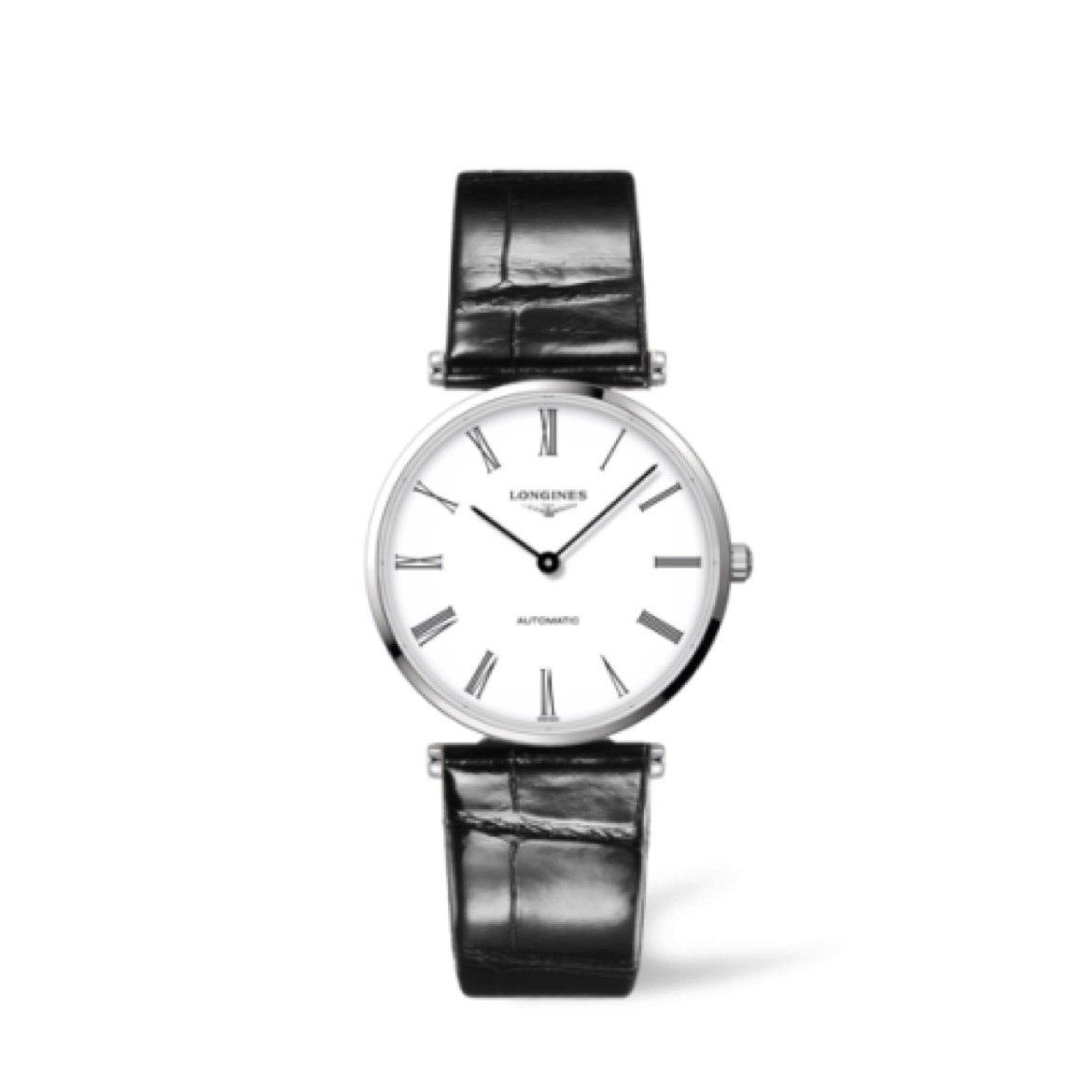 99新 Longines/浪琴 嘉岚908/36mm/白盘罗马机械男士表