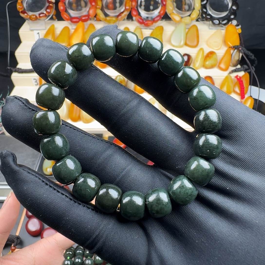 和田玉（青玉）手串未镶嵌