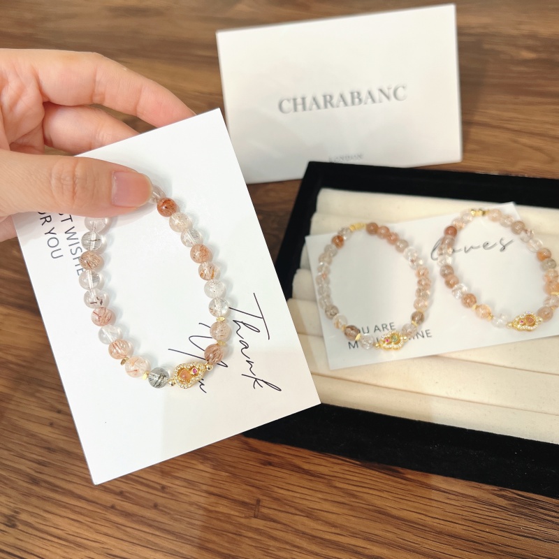 X584[小美满]黑金超七碧玺葫芦手链高端轻奢手串多样性发一