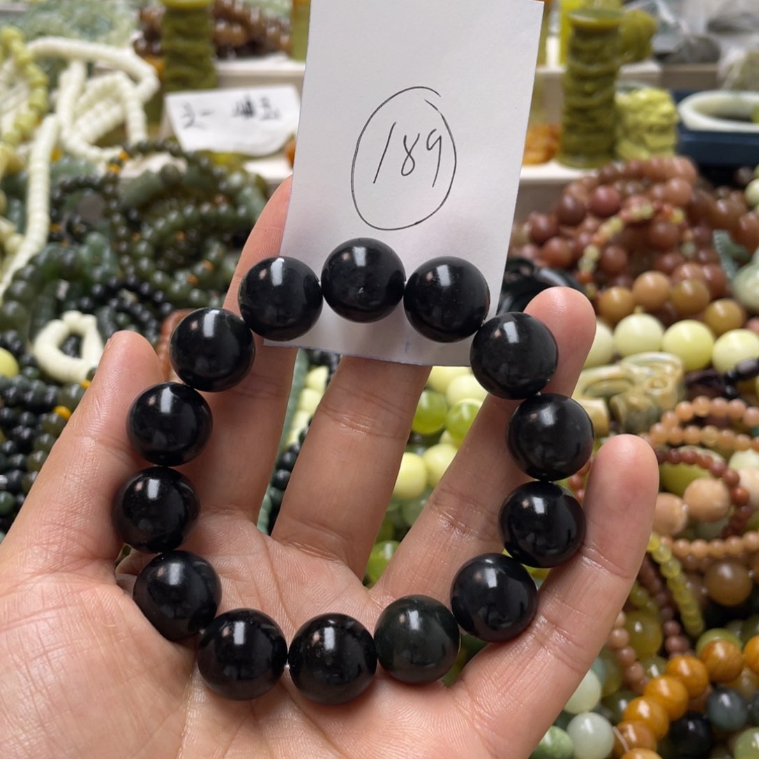 蛇纹石玉手链未镶嵌