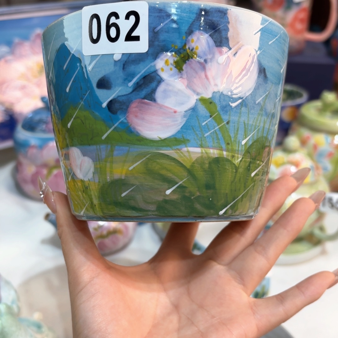 景德镇手绘高温釉下彩陶瓷茶具