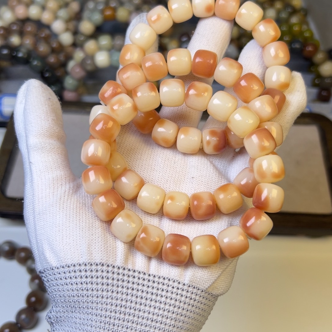 菩提根/象牙果手串桃花醉正桶卡12