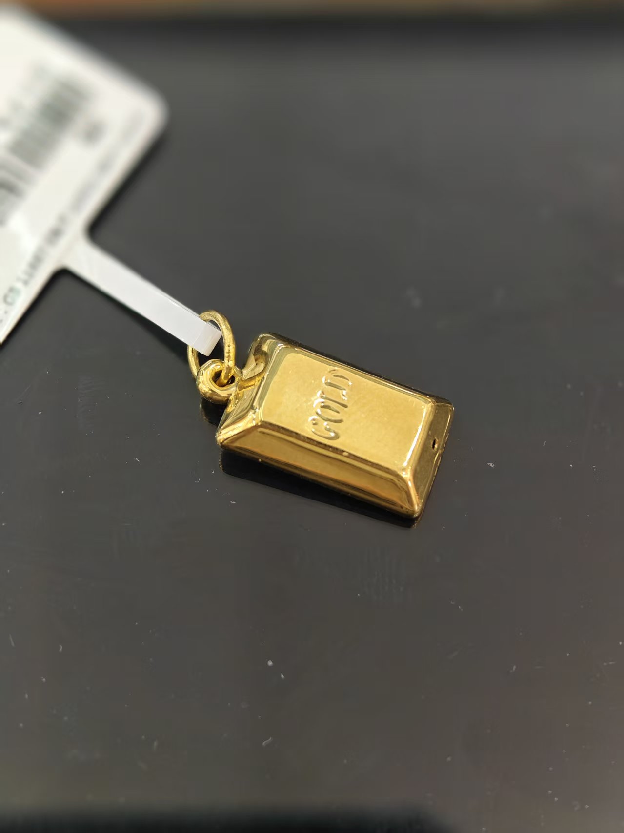 【金展珠宝】足金 暴富小金砖配件 圆扣