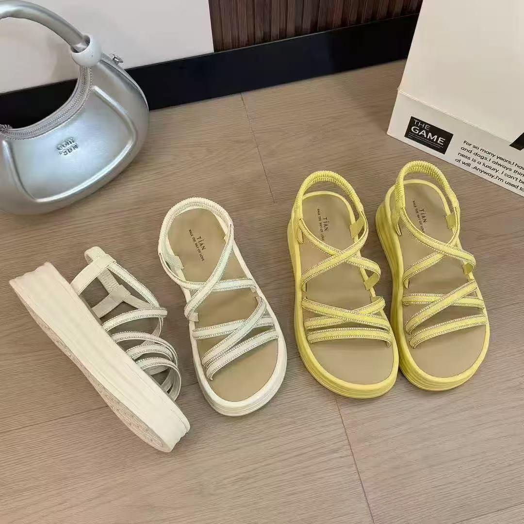 夏法式拖鞋女新款配裙子仙女风凉鞋K985-6