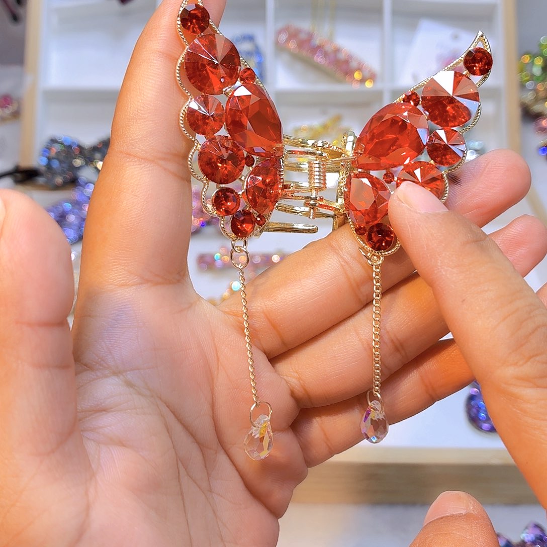 皮质铁合金发饰发夹发夹