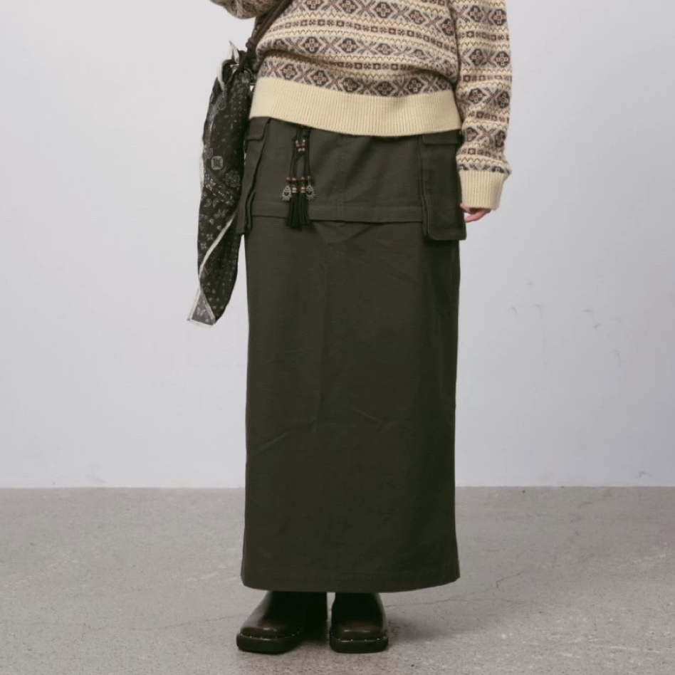 MESTRIO 工装半身裙可拆卸短裙———黑鸭子